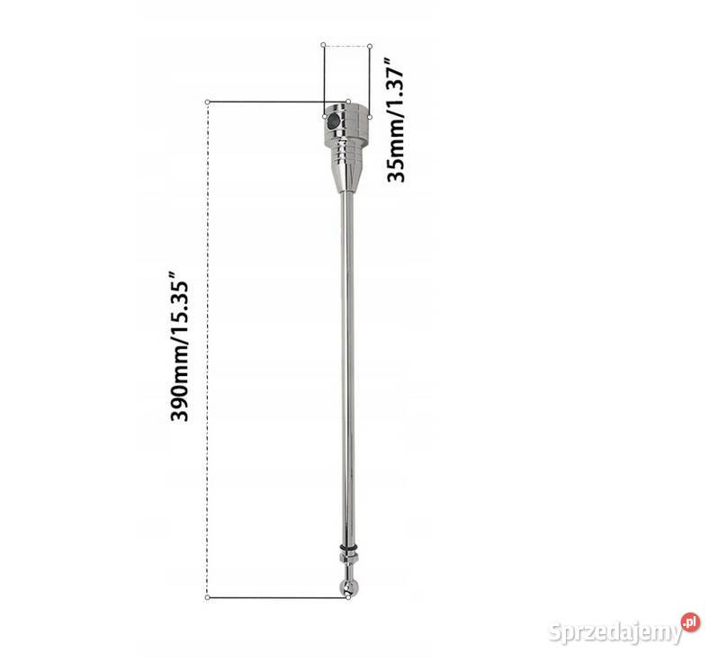 Maszt chromowany z flagą na motocykl jacht rower Sosnowiec