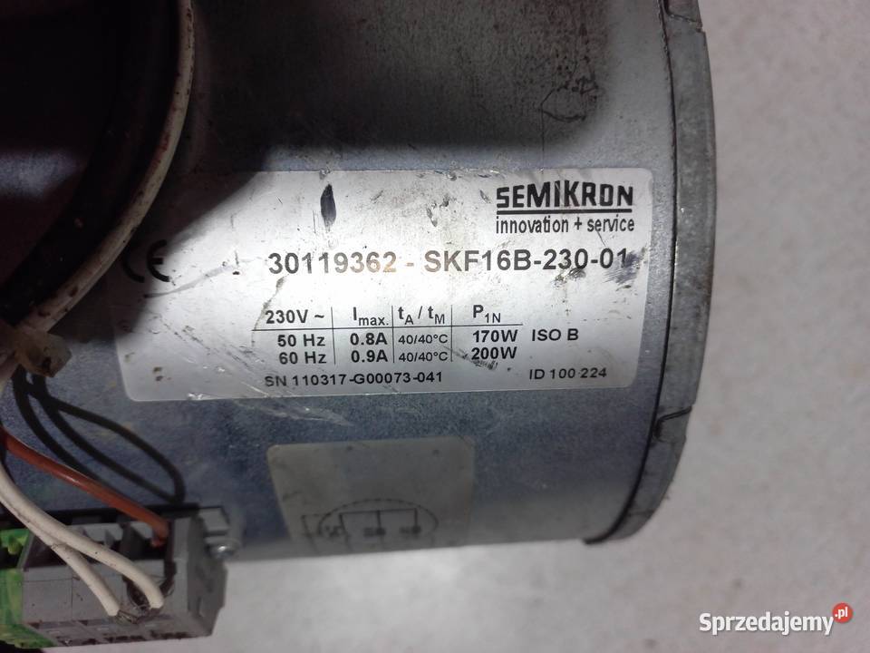 Wentylator dmuchawa promieniowy Semikron 200W Przasnysz