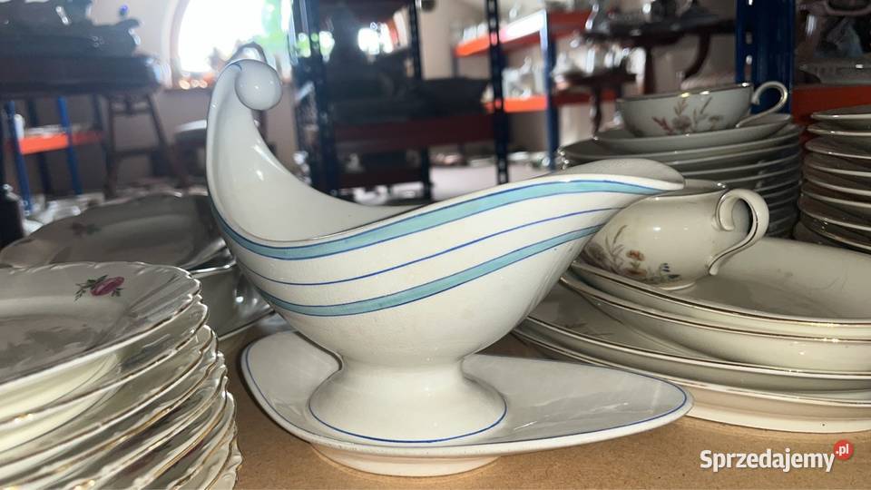 Sosjerka porcelanowa Sygnowana Rostrand Szwecja Gdańsk