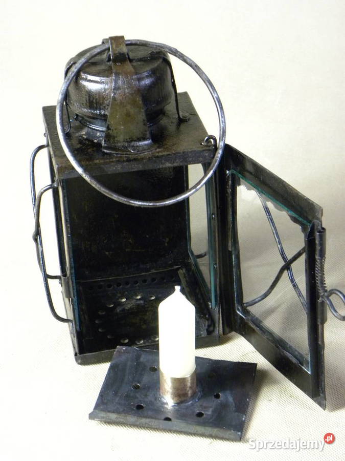 Niemiecka lampa świecowa Gerorga Mullera przełom Legnica