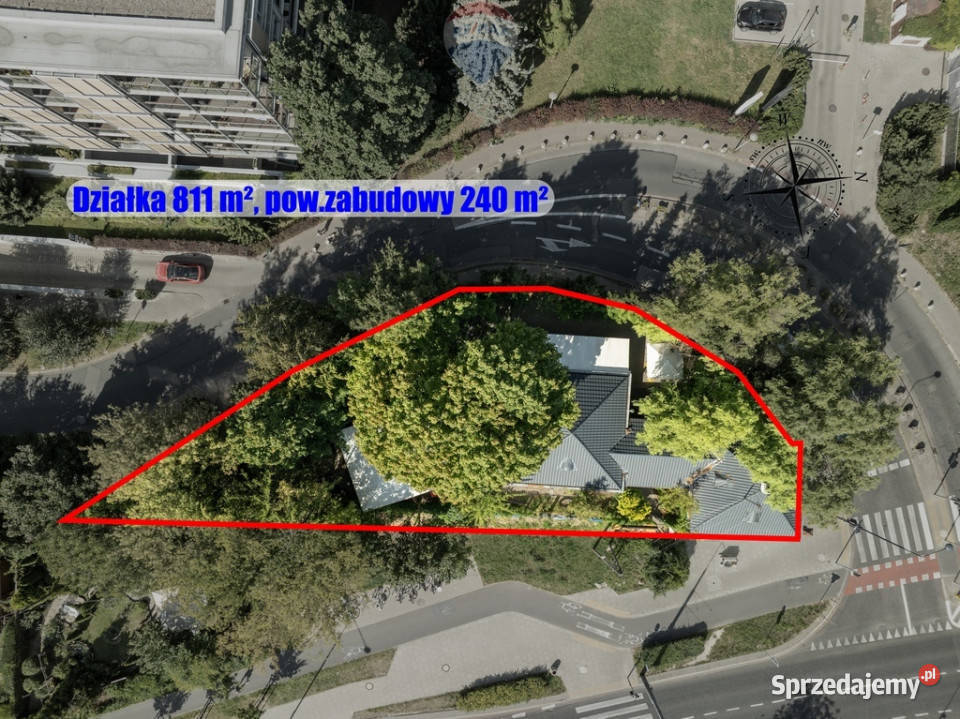 Obiekt 240 m2 na działce 810 m2 Górny Mokotów 17500zł/m2 Warszawa