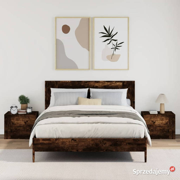 Wiszące szafki nocne 2 przydymiony dąb 45x30x35