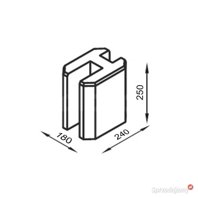 Bloczek przelotowy 25 CLASSIC Olbud Materiały budowlane Sopot