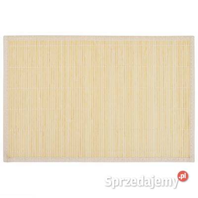 vidaXL Bambusowe podkładki pod talerze 6 30 x 45