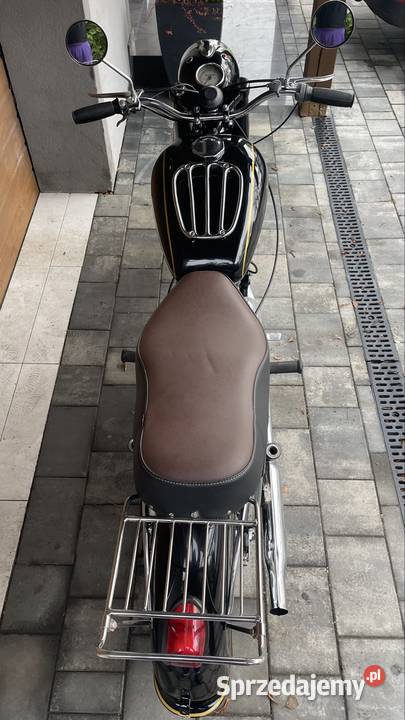 Motocykl Junak M07010 stan kolekcjonerski czarny śląskie Zaborze
