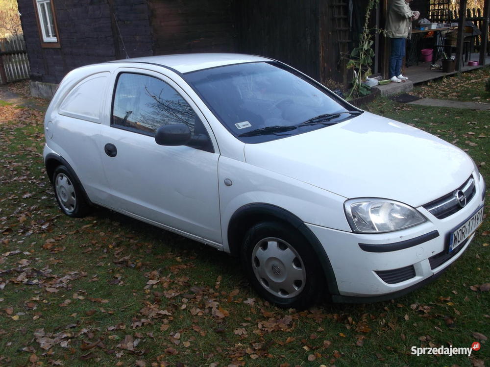 Opel corsa c van 12 Vat1 8000 brutto biały Samochody dostawcze mazowieckie Małkinia Górna