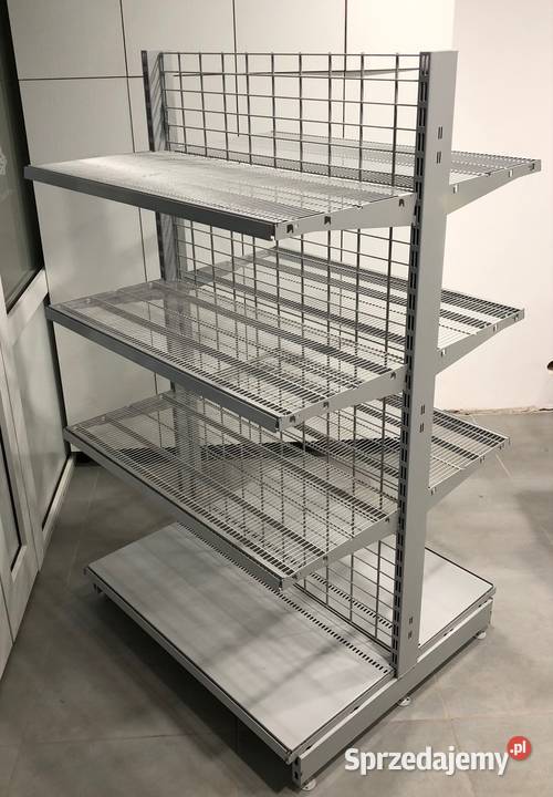 Regał sklepowy metalowy środkowy siatkowy mazowieckie Ostrołęka
