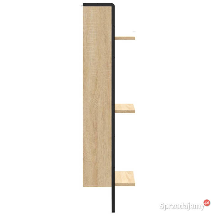 Regał ścienny z 3 półkami dąb sonoma 30x25x100 Warszawa