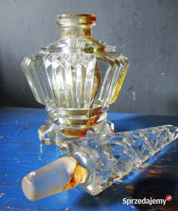 Art Deco Kryształowy Flakon na Perfumy Bohemia Nieporęt