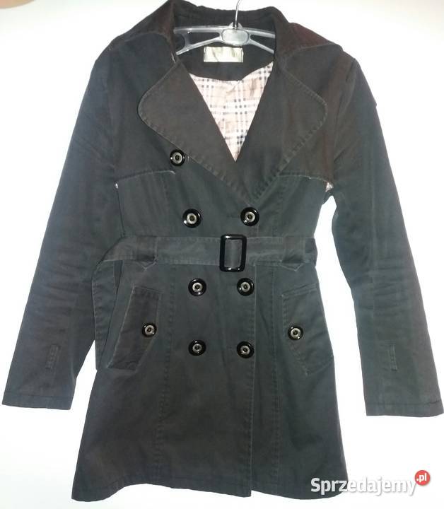 Czarny płaszczyk rozmiar S