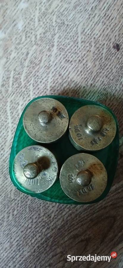 Stare mosiezne odważniki Kraków