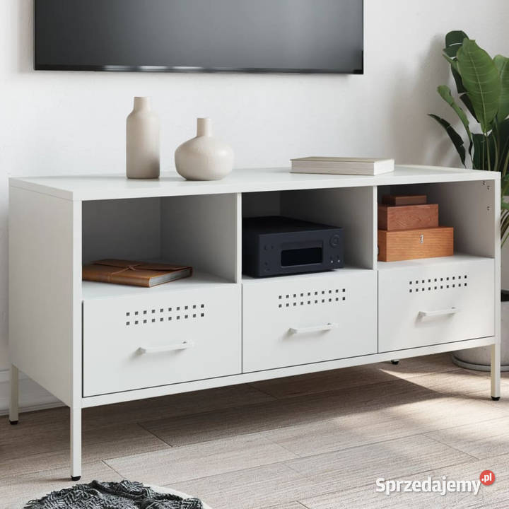 Szafka pod telewizor biała 1005x39x505 stalowa Warszawa