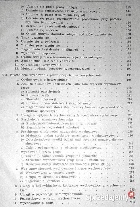 Psychologia wychowawcza w zarysie Stefan Baley Czasopisma lubelskie Chełm