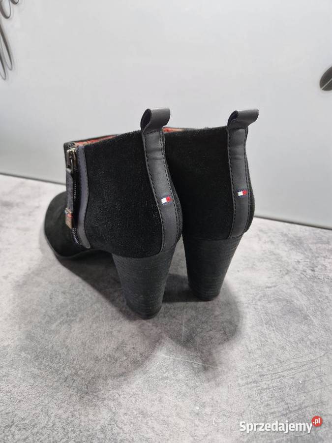 Skórzane botki Tommy Hilfiger skóra Nowogard