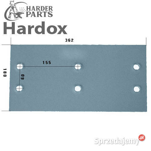 Płoza wysoka HARDOX 3411508S A36H części do Suwałki
