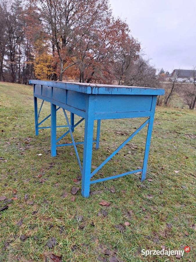 Duży solidny i masywny stół warsztatowy Somonino