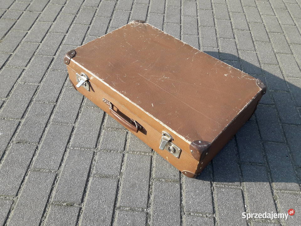 Stara walizka tekturowa PRL design lata 60 70 Gdynia sprzedam