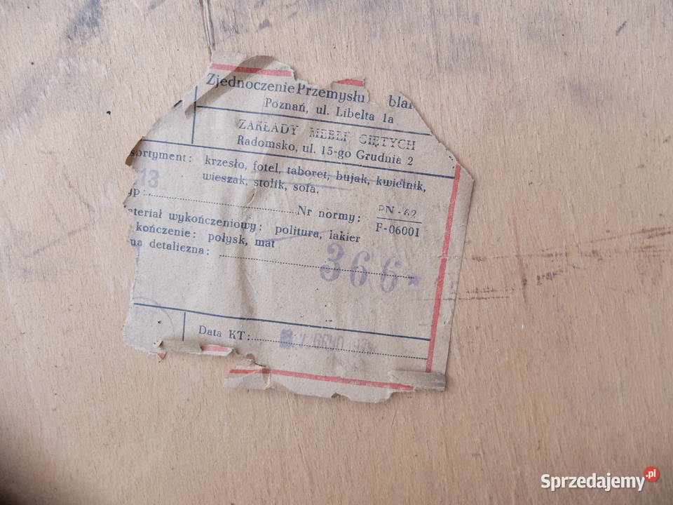 Krzesło Radomsko PRL 688 wielkopolskie