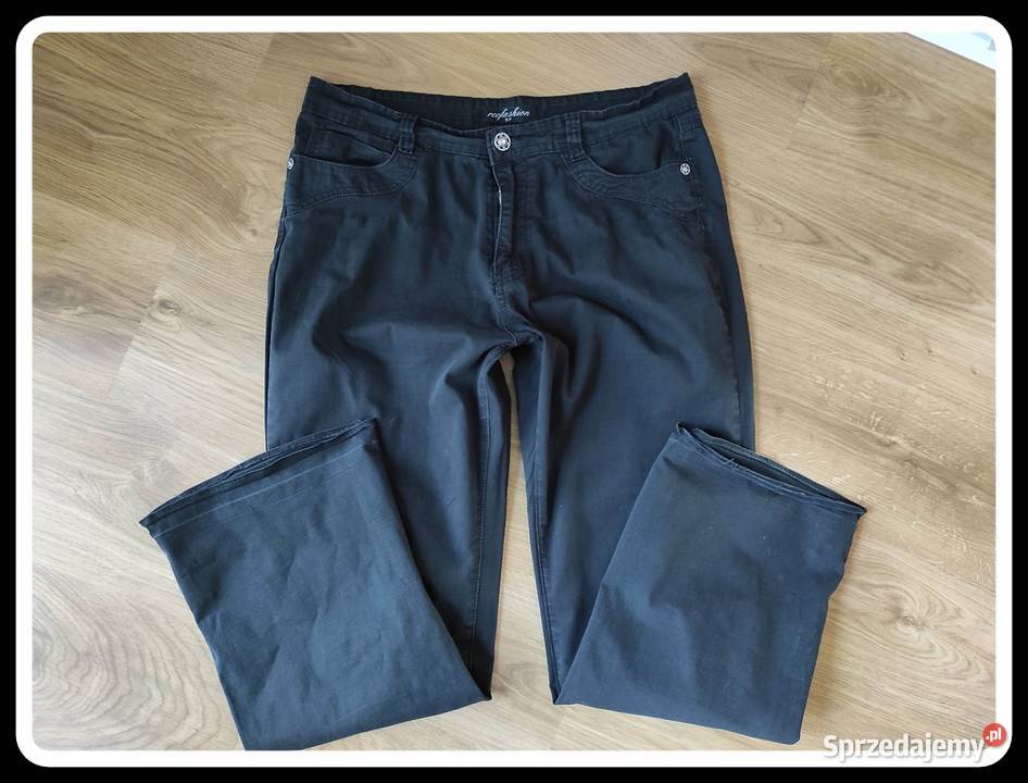 rocfashion czarne spodnie jeansowe rozmiar 37 Spodnie Płock