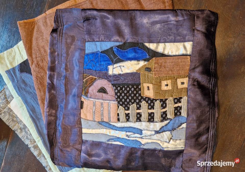Poszewk kompleti 4 hand made z różnych skrawków lubelskie Lublin