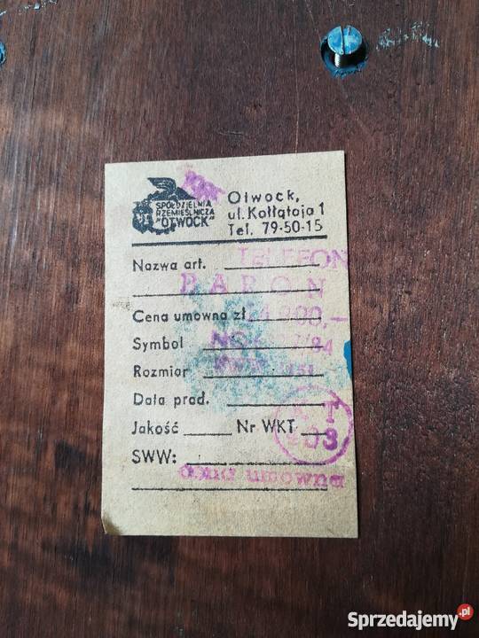 Telefon Baron stary telefon