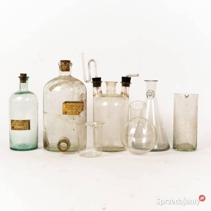 Kolekcja butelek aptecznych Ścibórz