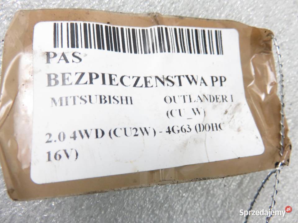 PAS PRAWY PRZEDNI MITSUBISHI OUTLANDER I osobowe małopolskie
