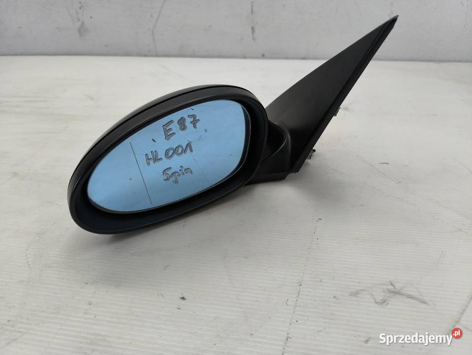 LUSTERKO LEWY PRZÓD 5 PIN BMW 1 E87 LIFT SCHWARZ