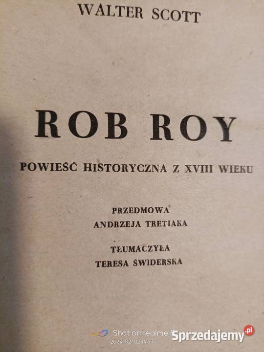 Rob Roy Scott książki pierwsze wydanie Rok wydania 1968
