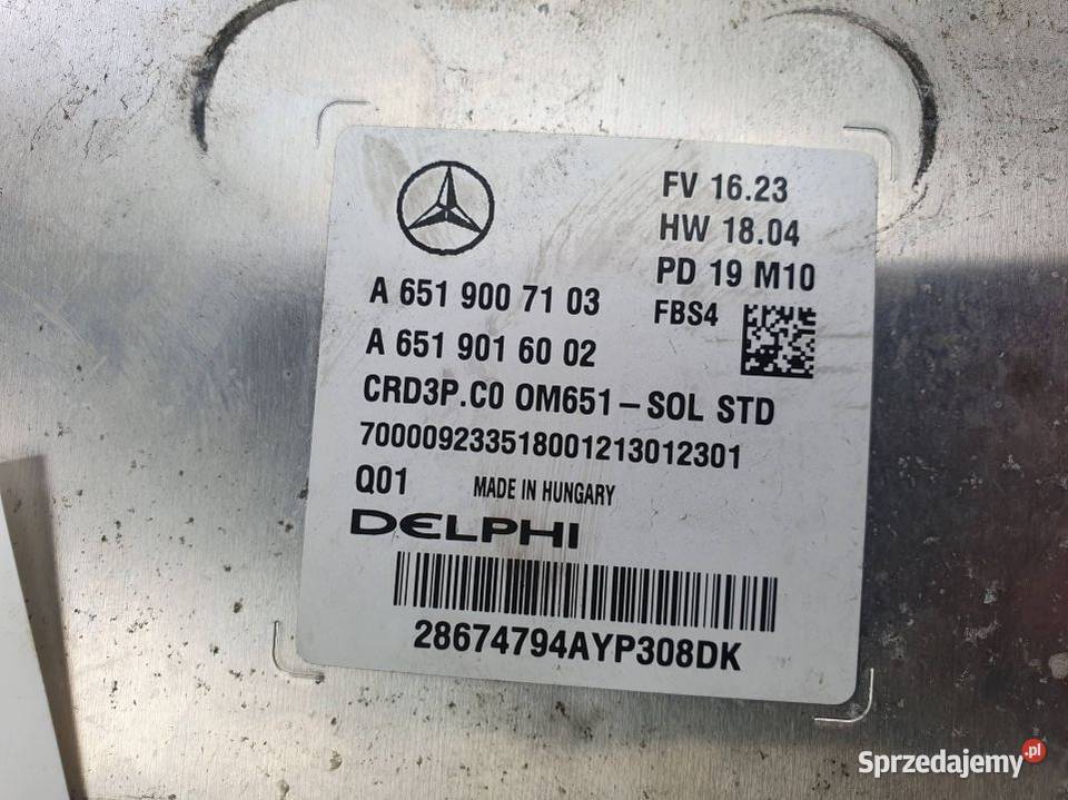 KOMPUTER MERCEDES SPRINTER 314 910 A6519007103 Lipno
