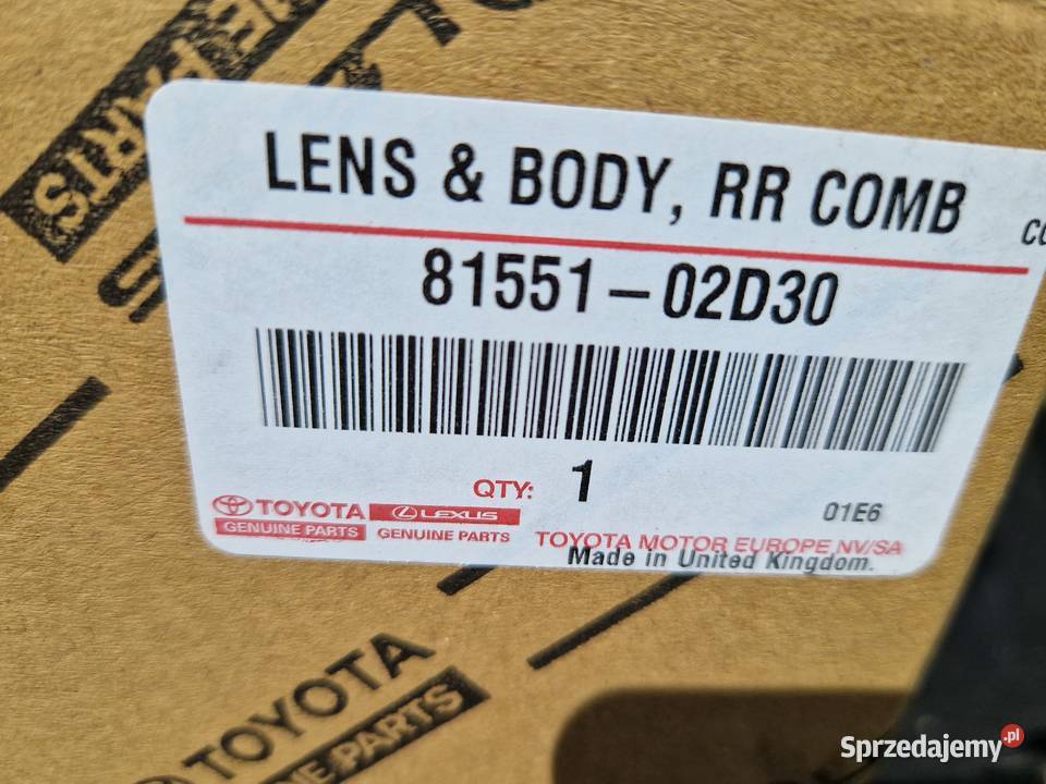 Toyota Corolla Kombi Suzuki Swift lampa tył LED Mielec