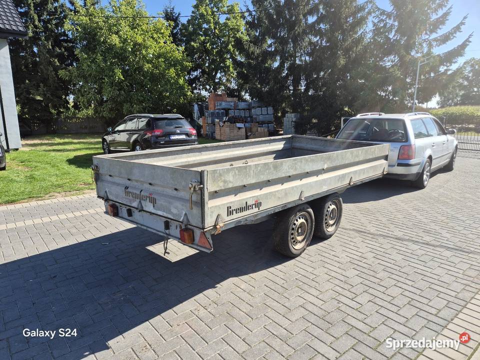 Przyczepka samochodowa platforma 35x16 Brenderup Stara Kaźmierka