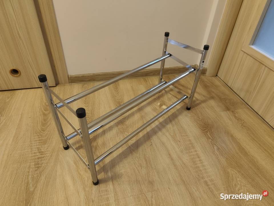 Metalowy stojak na buty półka teleskopowa chrom podkarpackie Rzeszów sprzedam
