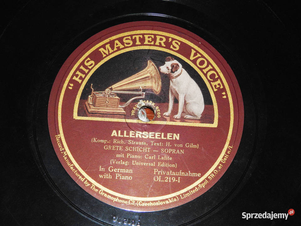Płyta winylowa His Masters Voice OL219I Przemyśl sprzedam