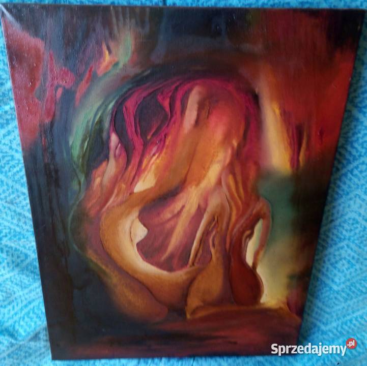 A Mazurek Dwie kobiety Olej na płótnie Sulechów