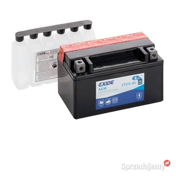 Akumulator Exide Moto AGM 12V 6Ah 90A L ETX7ABS