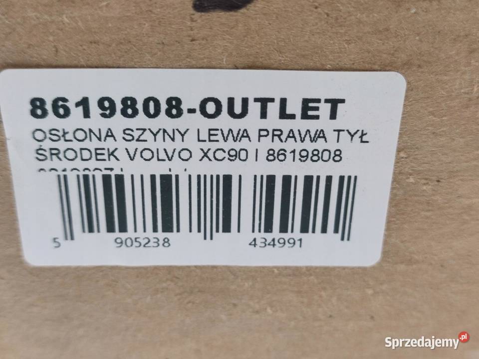 OSŁONA SZYNY LEWA PRAWA TYŁ ŚRODEK KOMPLET 4 Listwy i nakładki