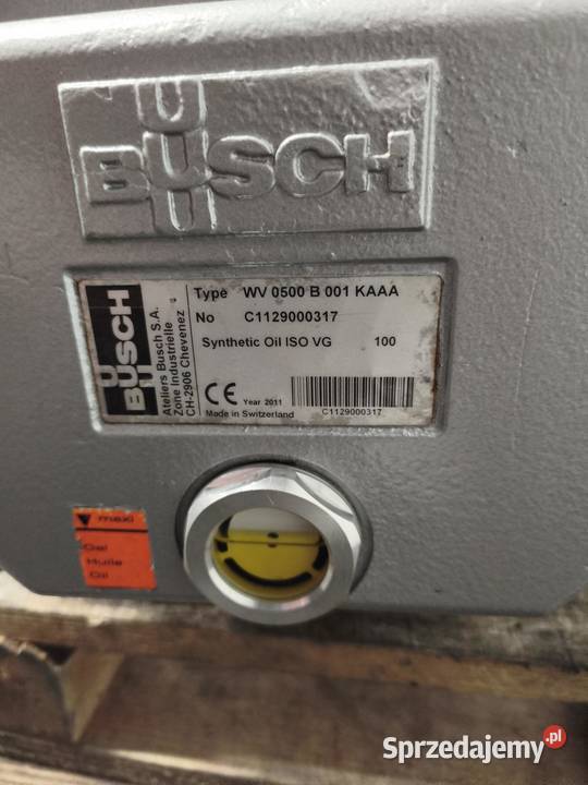 Pompa Próżniowa Busch WV 0500 Wieliczka