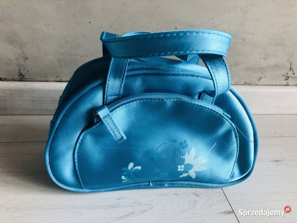 NOWA kosmetyczka niebieska futerał kuferek 3