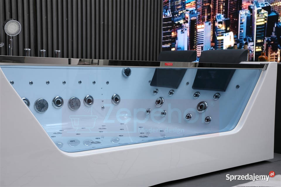Wanna z hydromasażem 180cmx120cmx59 DYSZE Wanny
