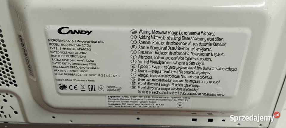 Mikrofala Candy Brodła