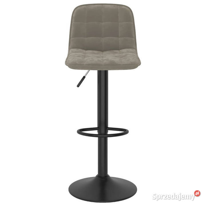 Hoker jasnoszary obity aksamitem WM333980 Warszawa