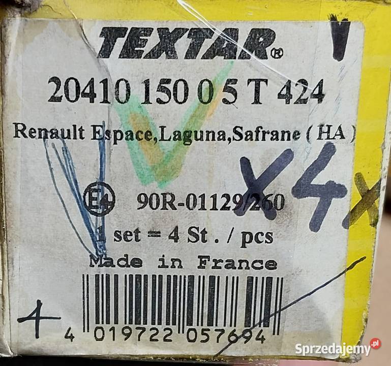 KLOCKI HAMULCOWE TYŁ RENAULT LAGUNA I SAFRANE I klocki sprzedam