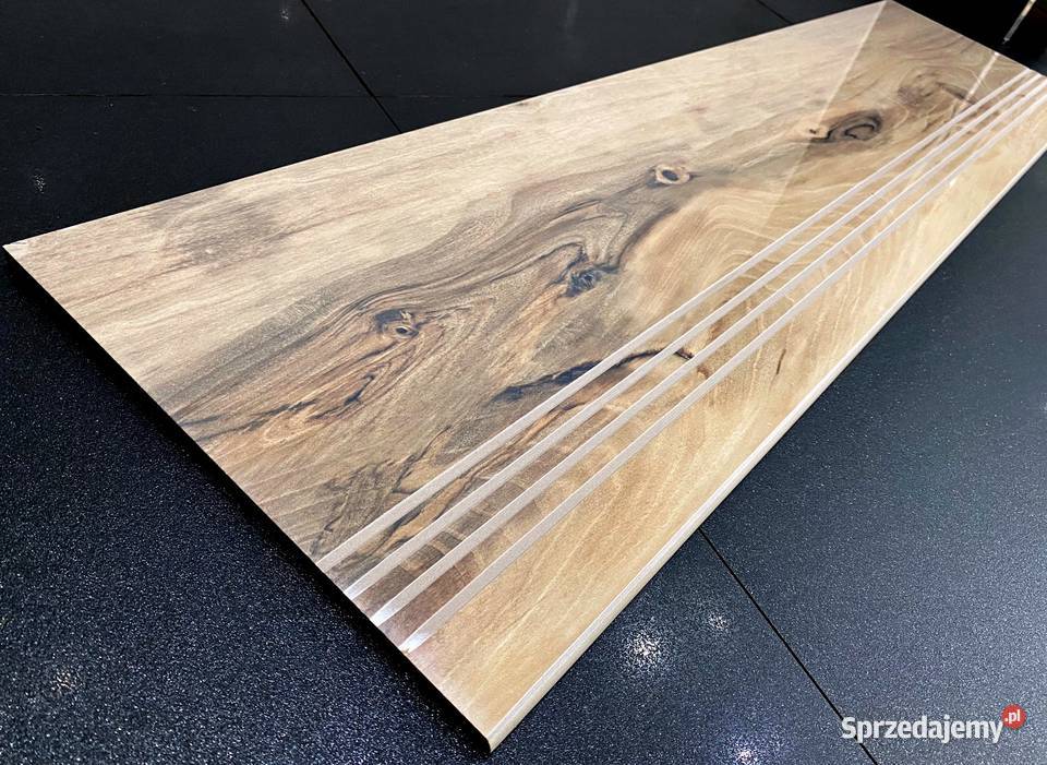 Płytki drewnopodobne na schody stopnice 120x30 Łask