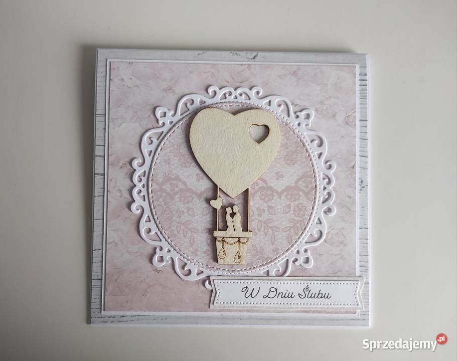 Kartka ręcznie robiona na ślub Łódź