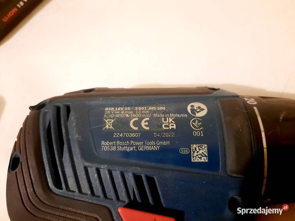 Wiertarko wkrętarka akumulator GSR 18V55 BOSCH Gubin