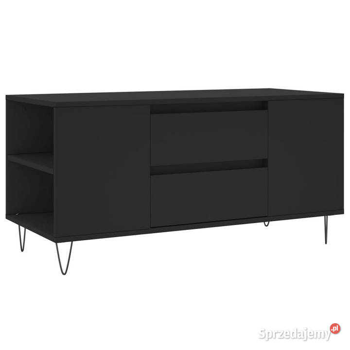 Stolik kawowy czarny 102x445x50 materiał Warszawa sprzedam