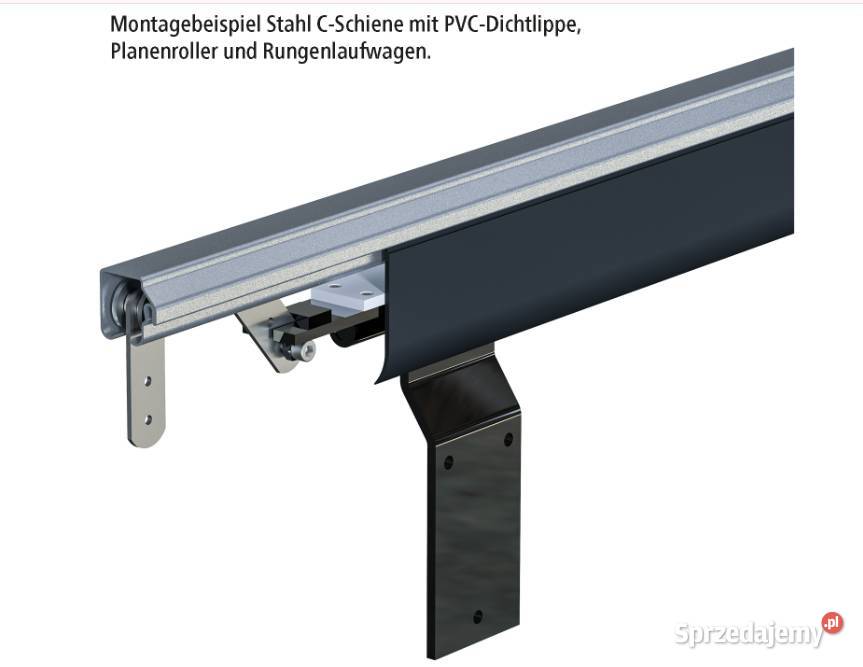 Profil stalowy C z mocowaniem uszczelki L7800 mm Przysieka Polska