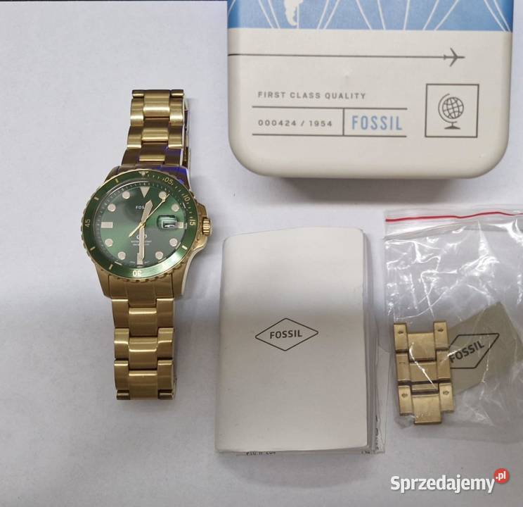 Fossil zegarek męski ELEGANCKI MODNY NUREK Z Łódź