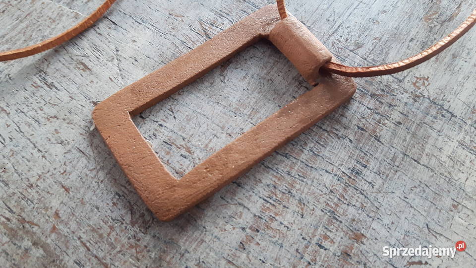 Naszyjnik ceramiczny ręcznie wykonany Naszyjniki mazowieckie